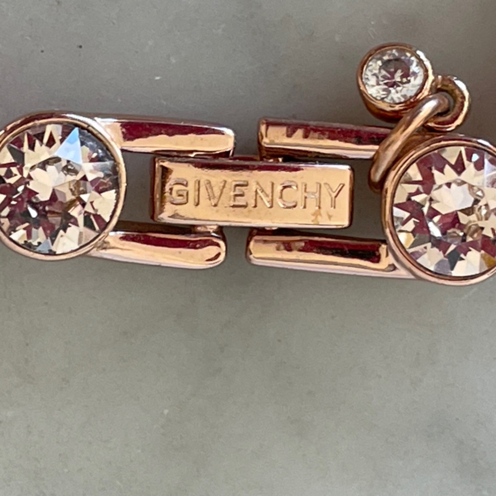 GIVENCHY Rose Gold Tennis Bracelet with Clear Crystals - Picture 2 of 16